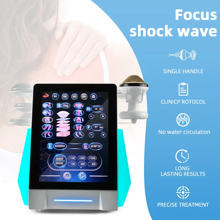 Non Invasive High Power Electromagnetic Focused Shock Wave Pain Relief Erectile Dysfunction Ems Muscle Pain Relief Therapy Device