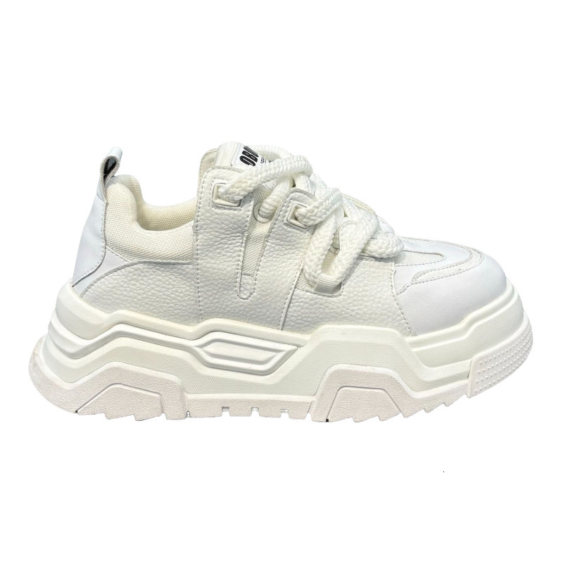 Ddmybear Thick Soled Height Increasing White For Men In Autumn, Fashionable And Breathable Casual Shoes, Versatile Sponge Cake Shoes Chinese Brand Sho