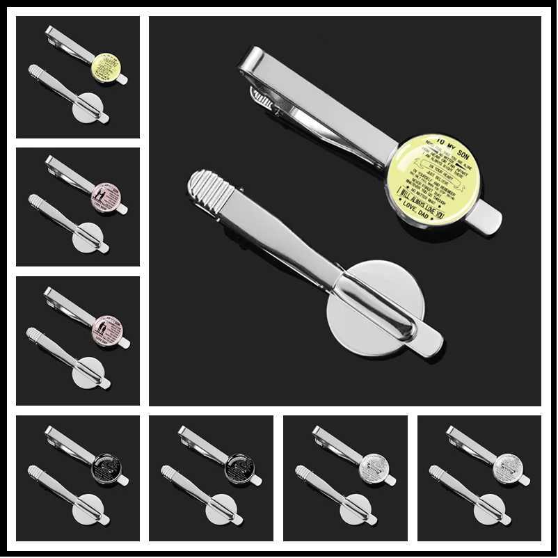 Tie clip mens formal suit tie fixing clip is simple and elegant suitable for parties dinners family banquets father son gifts W240914