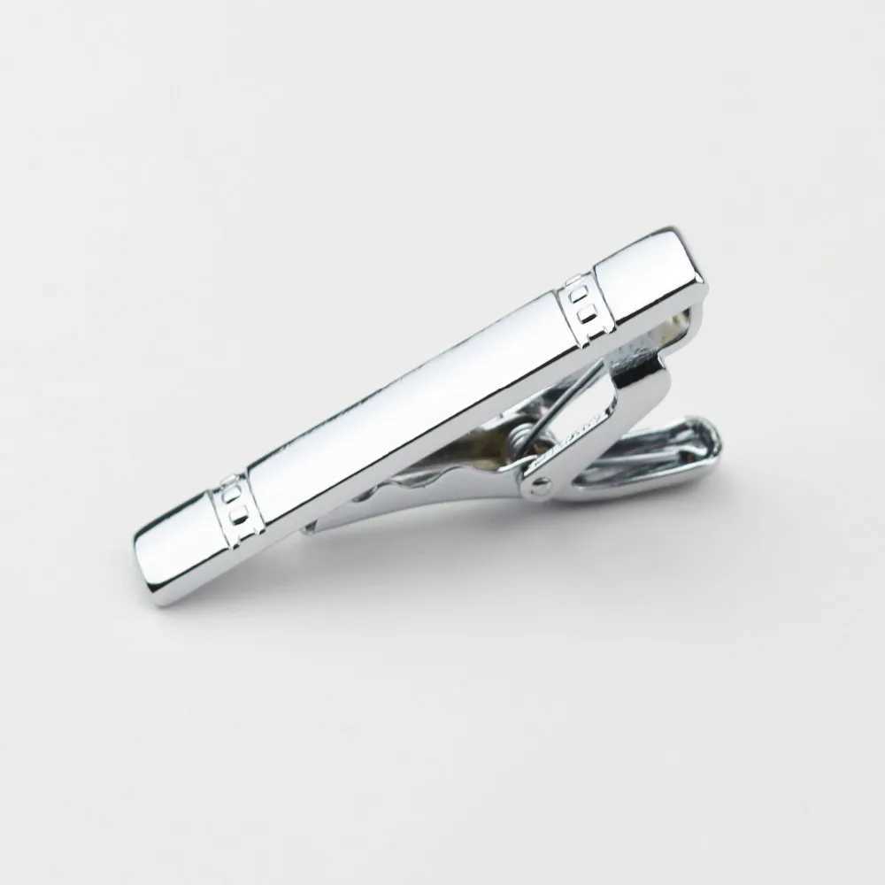 Mens collar 4cm tie pin clip chrome stainless steel jewelry used for wedding beauty mens clothing accessories W240914