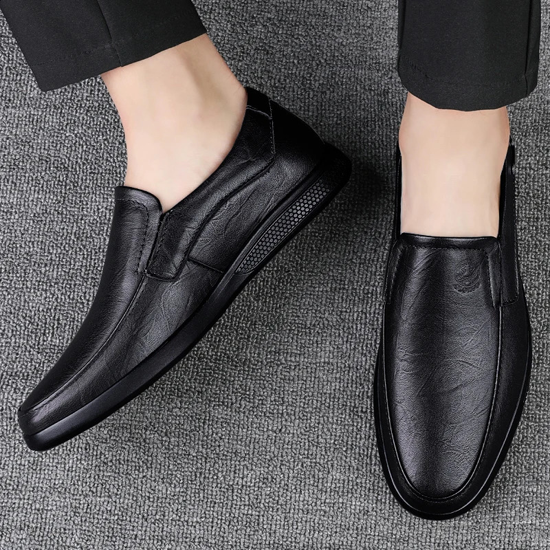 CLOHOO special edition two layer cowhide rubber sole handmade shoes business casual leather shoes men 240909