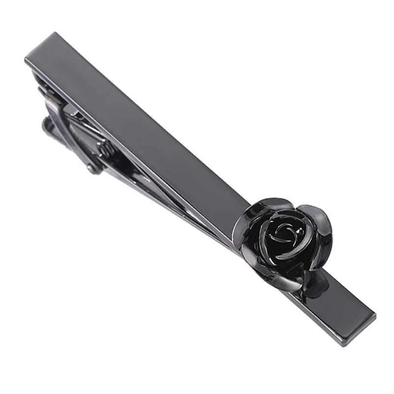 Classic mens and womens tie clip high-quality love rose anchor saxophone music clip business set accessories jewelry gift W240914