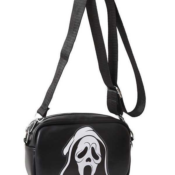 CMM Halloween Funny Skeleton Single Shoulder Bag Womens Trendy and Personalized Small Square Bag Collection Casual Womens Bag