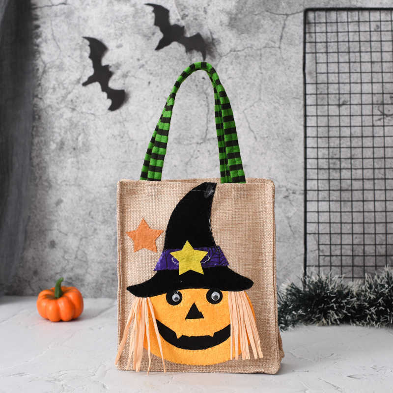 CMM Halloween Gift Non Woven Handbag Candy Bag Ghost Festival Pumpkin Bag Accessories Props Gift Bag