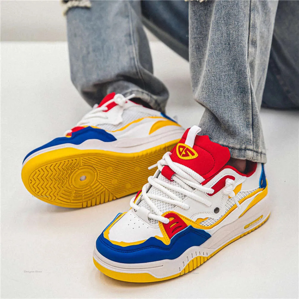 2024 New Spring Summer Fashion Platform For Comfortable Flat Casual Sneaker Men Lace-Up Skateboard Sneakers S s