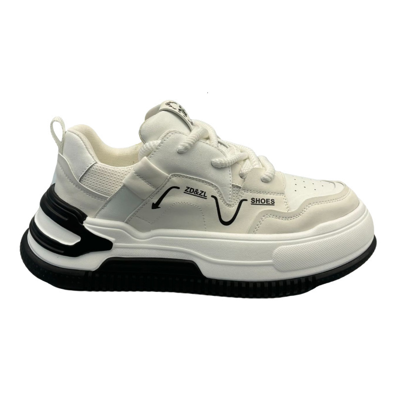 Ddmybear New Shell Toe Low Top Fashionable Board Soft Thick Sole Height Increasing Men's Versatile Casual Sports Shoes Chinese Brand Shoes F915-1