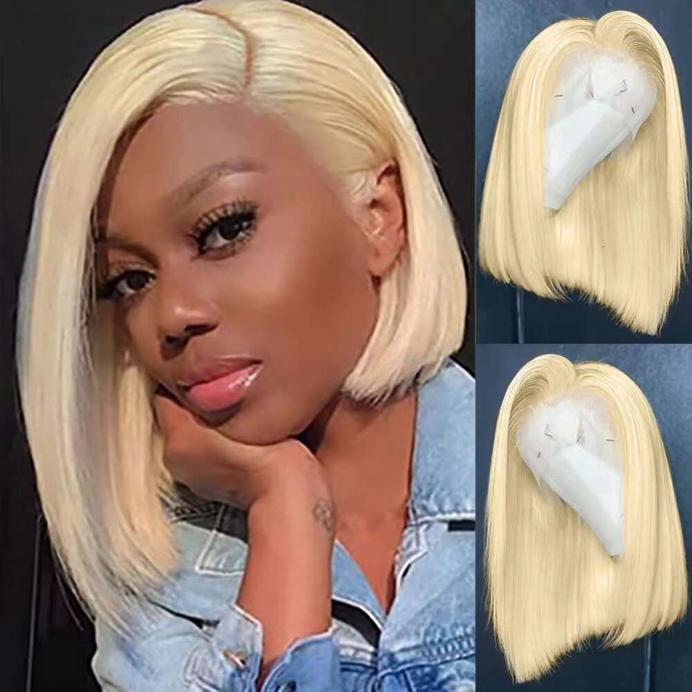 Short Bob Lace Front Silk Straight Orange BOB Wig For Women Heat Resistant Synthetic Hair Natural Looking Daily Use