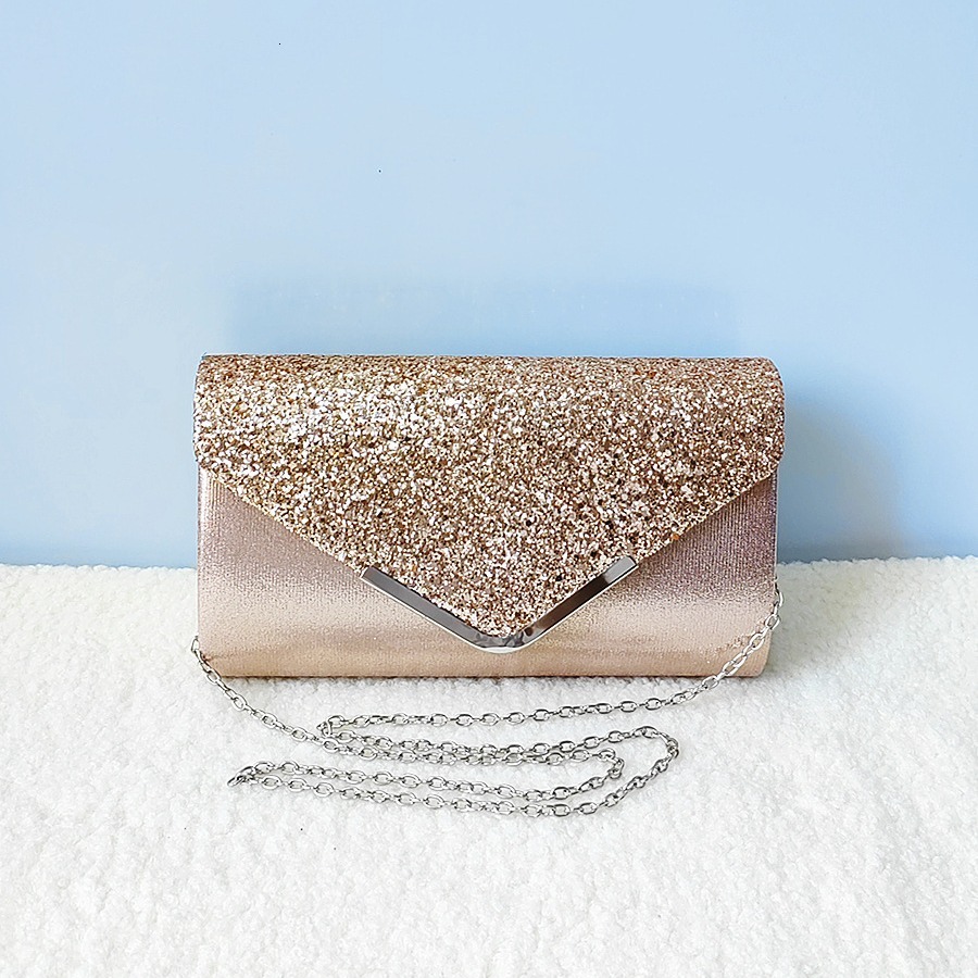 Sparkling Glitter Ladies' Wedding Banquet Crossbody Bag Large Capacity