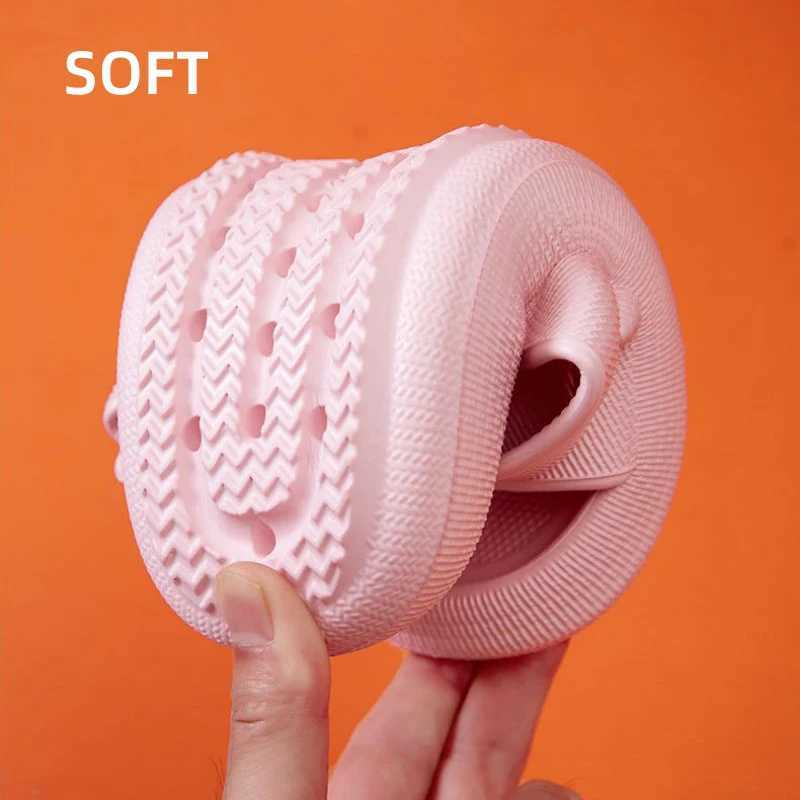 Fashion Buckle Thick Platform Slippers Women Home Soft Sole eva Cloud Slides Sandals Woman Summer Non Slip Beach Flip Flops M240914