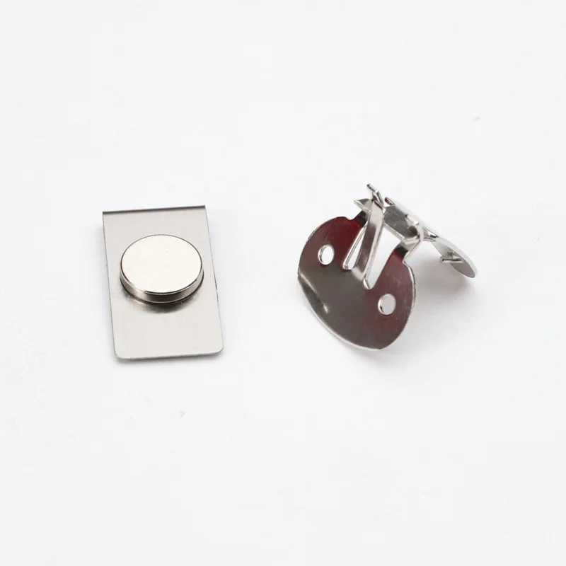 Magnetic invisible tie clip automatically fixed stainless steel metal shirt tie clip creative jewelry mens accessories gift W240914