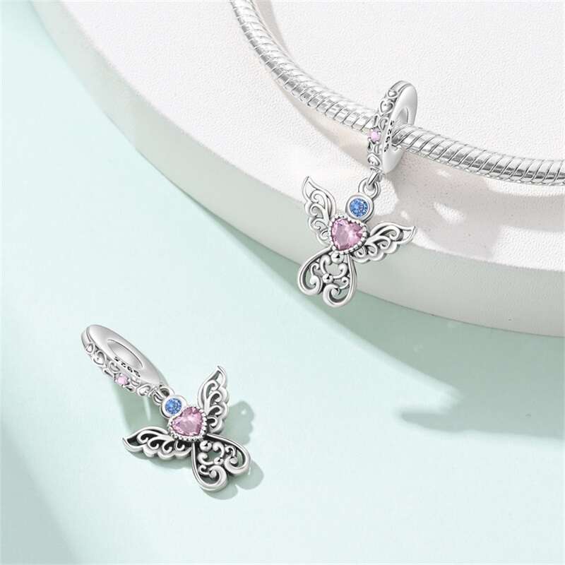 925 Sterling Silver Classic Retro Dignity Butterfly Charms Beads Fit Original Bracelets DIY Birthday Jewelry Gifts