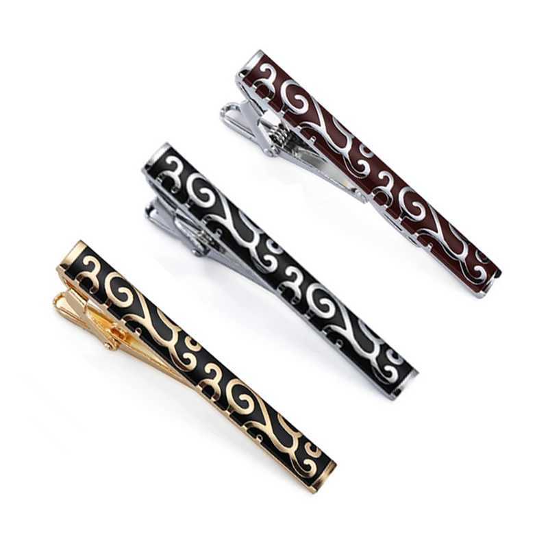 Copper Material Enamel Craftsmanship Lattan Pattern Tie Clip Fashion Mens Work Clothes Tie Clip Clothing Accessories W240914