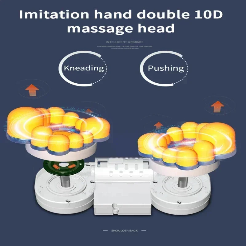 Electric neck massager portable pain relief neck massager heating vibration home relaxation neck massager 240914