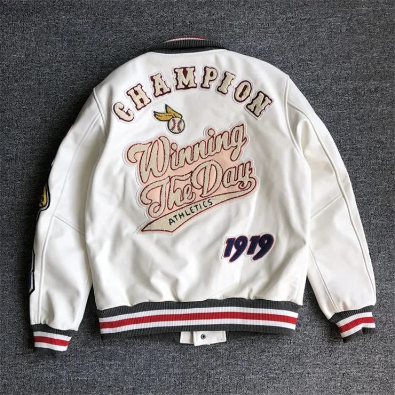 American Fashion Trend Letter Embroidery Jacket And Coat Men Y2K Street Hip Hop Baseball Uniform Couple Casual Loose Jackets 240911