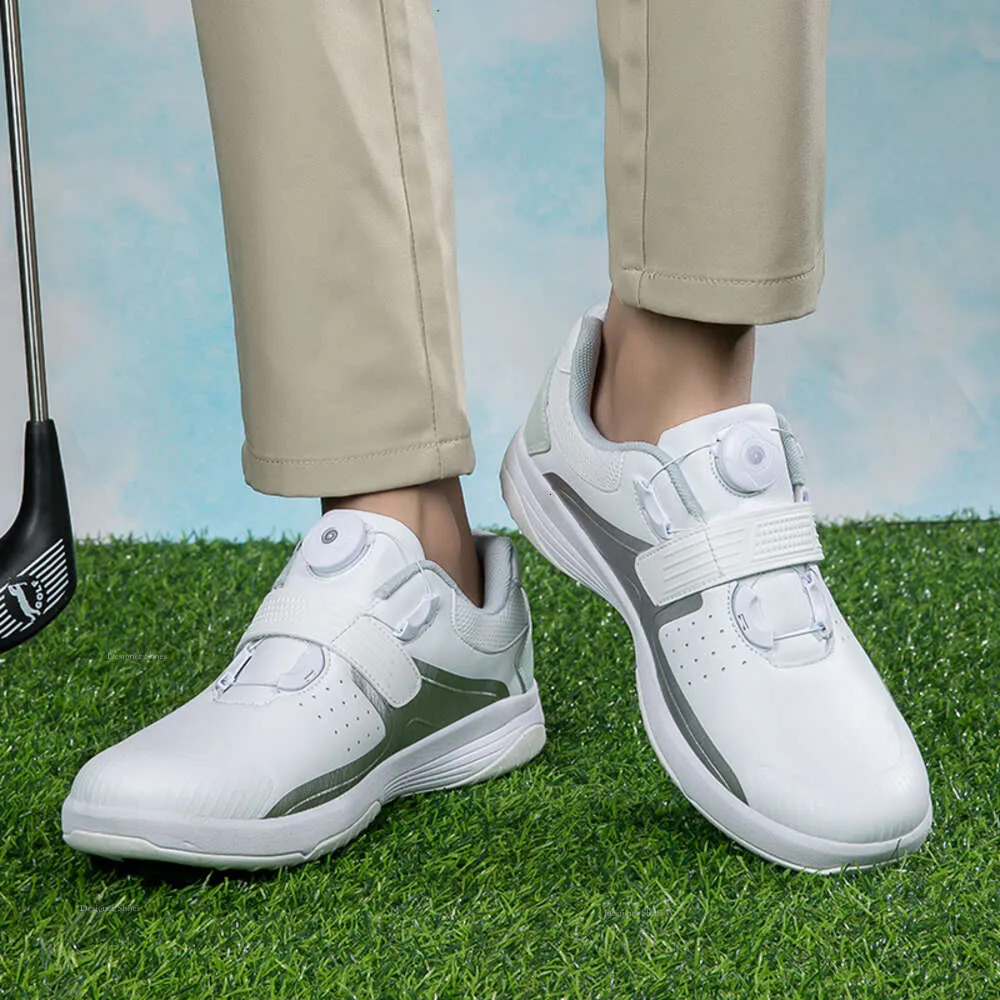 Men 2024 Professional Golf Leather Sneakers Shoes Comfortable Outdoor 39-46 Walking Big Footwears