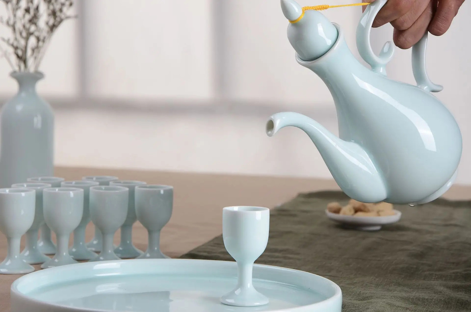 Wine Bottle Chinese Antique Wine Jug Ceramic Tokkuri Bottle Sake Pot Vintage Wine Container for Home Restaurant Whiskey Decanter 240913