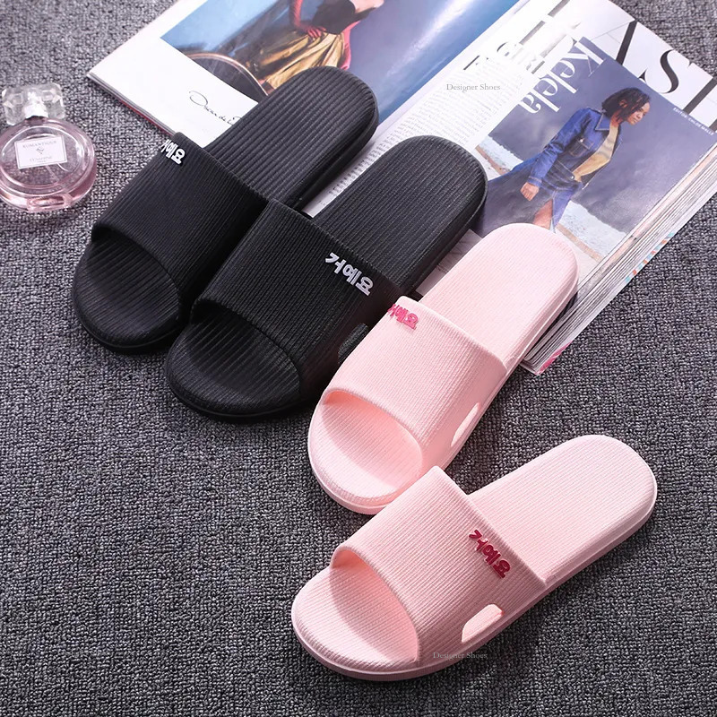 Style Cool New Home Anti Slip Summer Women And Couples Korean Version Outdoor Wear, Indoor Bathroom, Hotel Slippers For Men pers