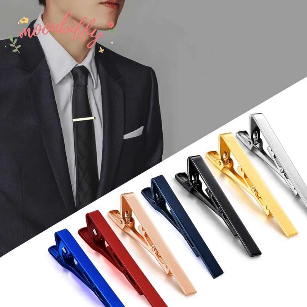 New mens stainless steel tie clip multi-color tie clip fashionable tie clip buckle bar brooch buckle jewelry gift W240914