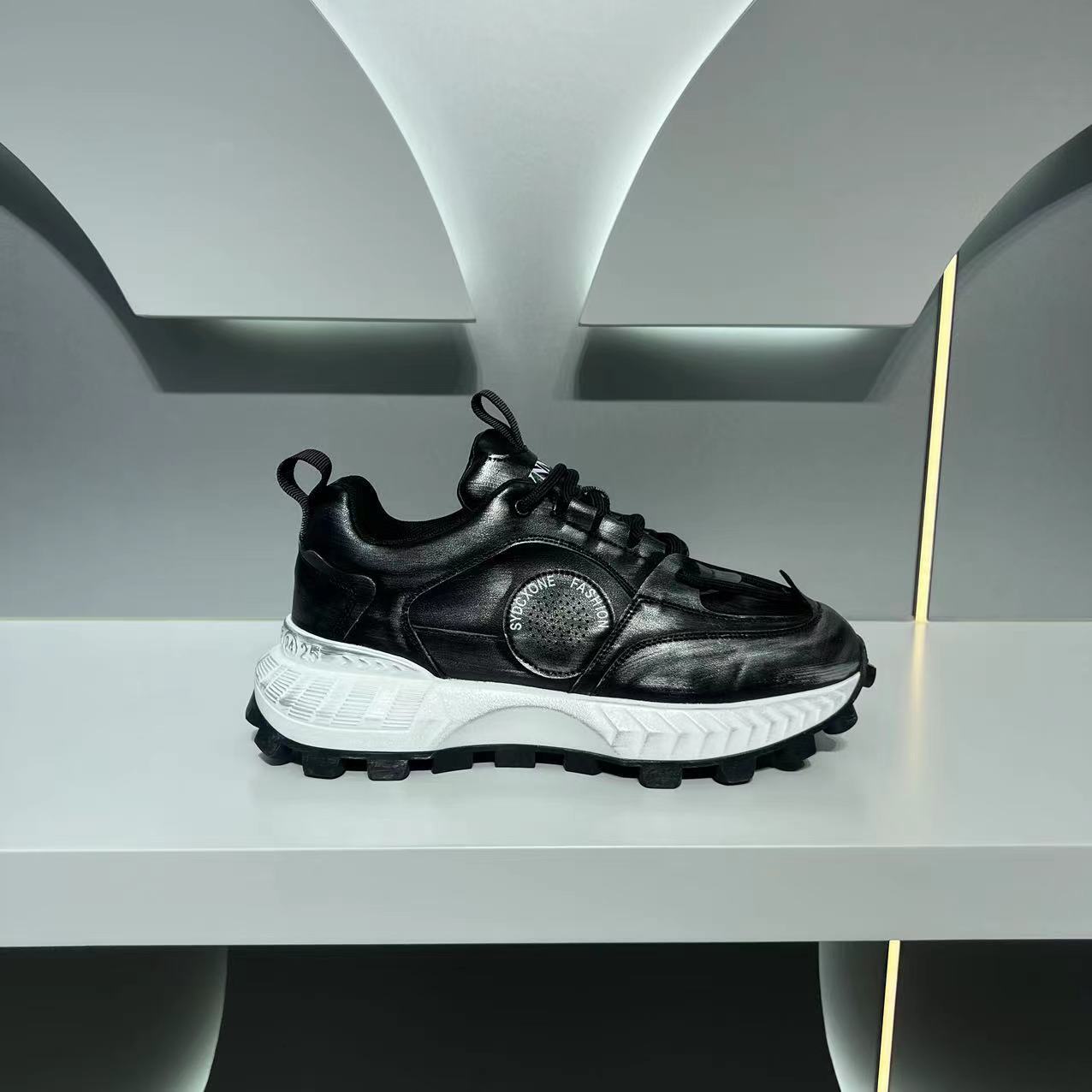 Ddmybear Men's 2024 New Breathable Height Increasing Versatile Dad Low Top Soft Sole Anti Slip Sports And Leisure Shoes Chinese Brand Shoes F915-