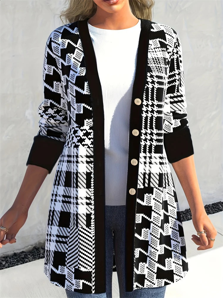 Plussize spring and summer womens casual fashion cardigan longsleeved jacket plussize clothing 240910