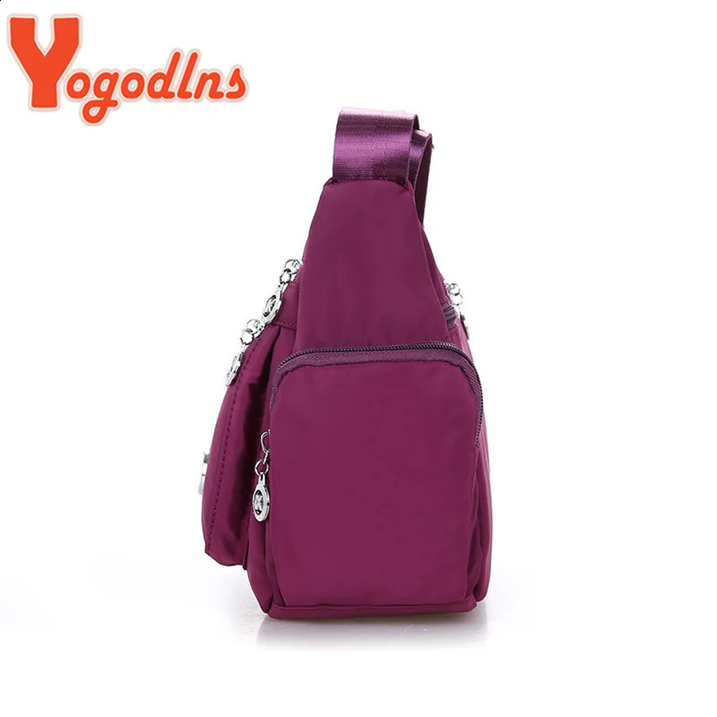 Yogodlns Oxford Waterproof Shoulder Bag Women Casual Crossbody Multifunction Shopping Handbag Large Capacity Messenger 240914