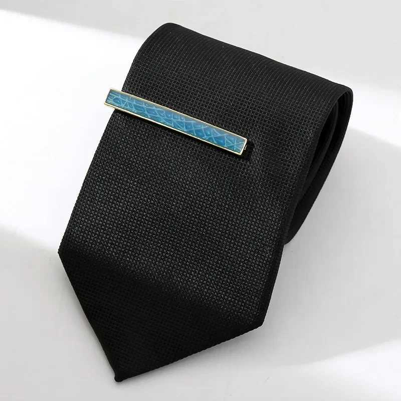 New multi-color mens tie clip fashion personality trend rendering red green black collar length 5.5cm mens wedding accessories W240914