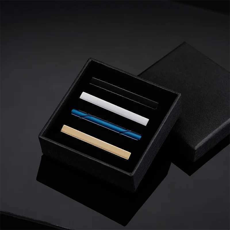 Mens business party tie clip minimum tie clip and cufflinks mens shirt gift box jewelry mens cuffs mens fashion lawyer W240914
