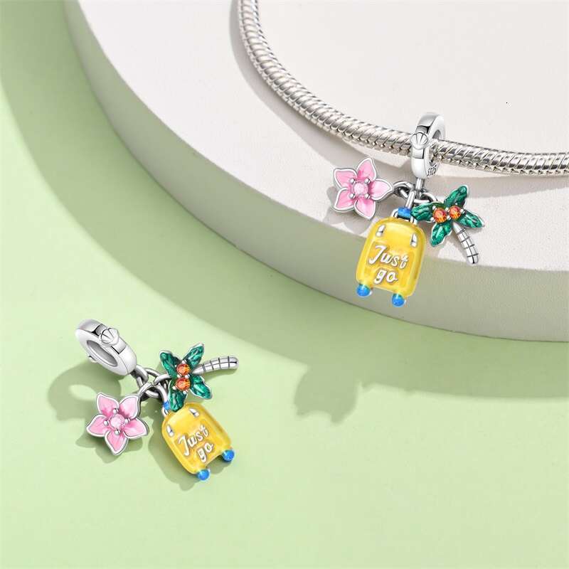 925 Sterling Silver Globe Spaceman Astronaut Travel Charms Pendants Fit Original Bracelet Fine DIY Jewelry Gift