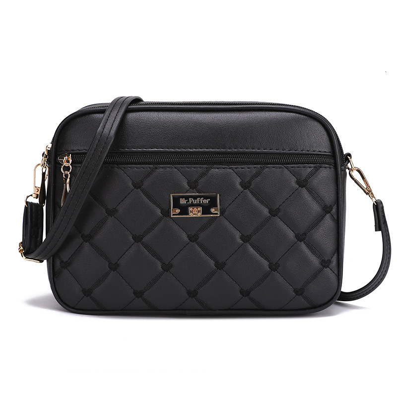 Trendy 2024 New PU Crossbody Versatile Women's One Shoulder Small Square Bag