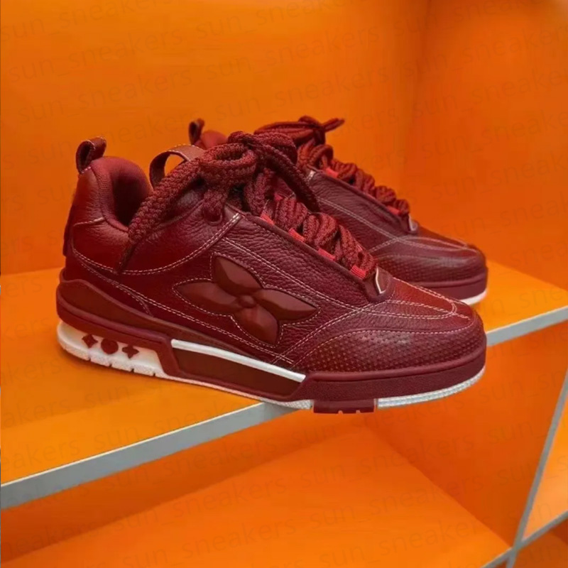 Luxury Designer Trainer Casual Shoes Denim Calfskin Luxury Leather Sneaker Abloh White Green Red Blue Letter Overlays Platform Low mens womens flat Sneakers DZ1