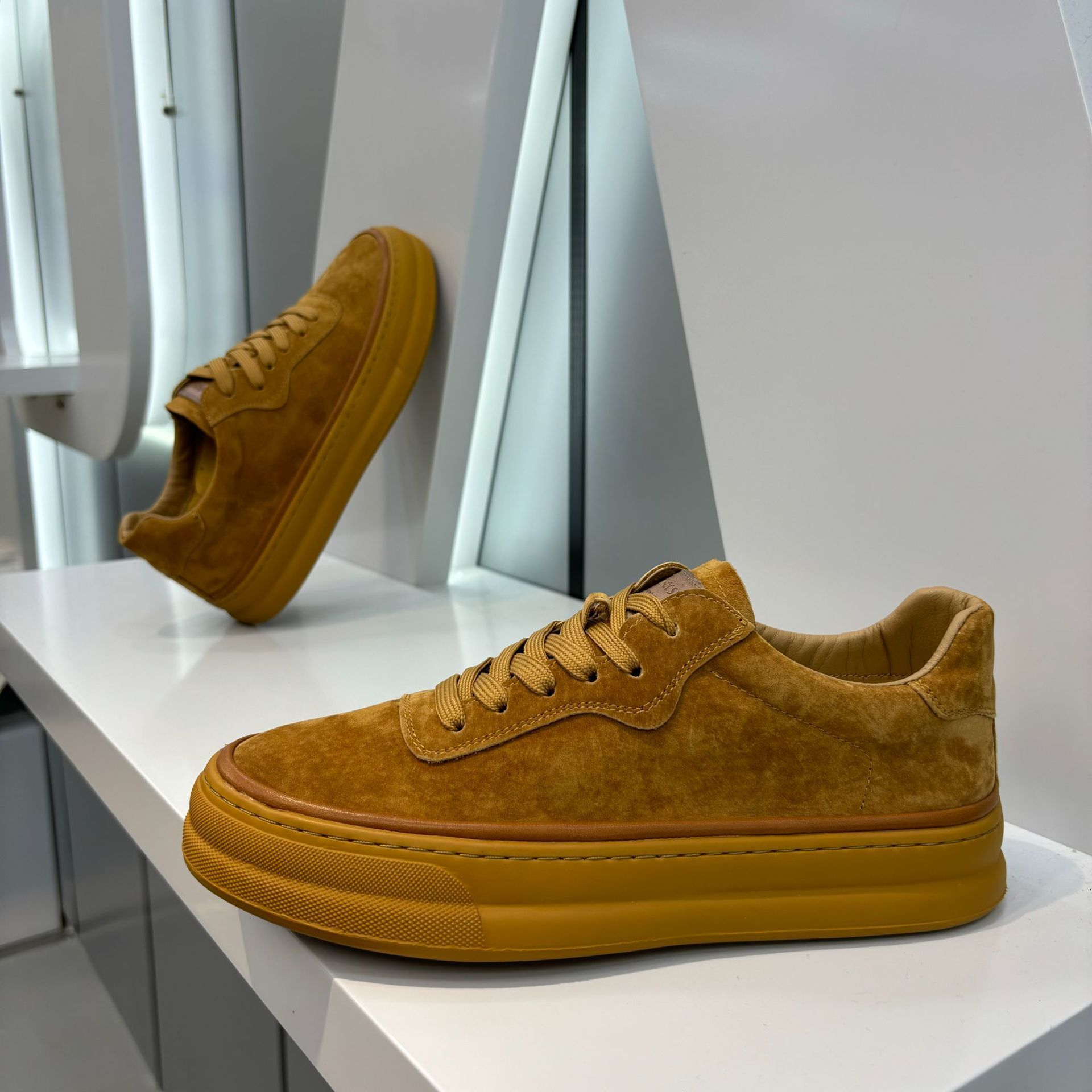 Ddmybear Men's 2024 Spring New Item Leather Versatile Casual Sole Soft Surface Comfortable Board Men's Trendy Shoes Chinese Brand Shoes F915