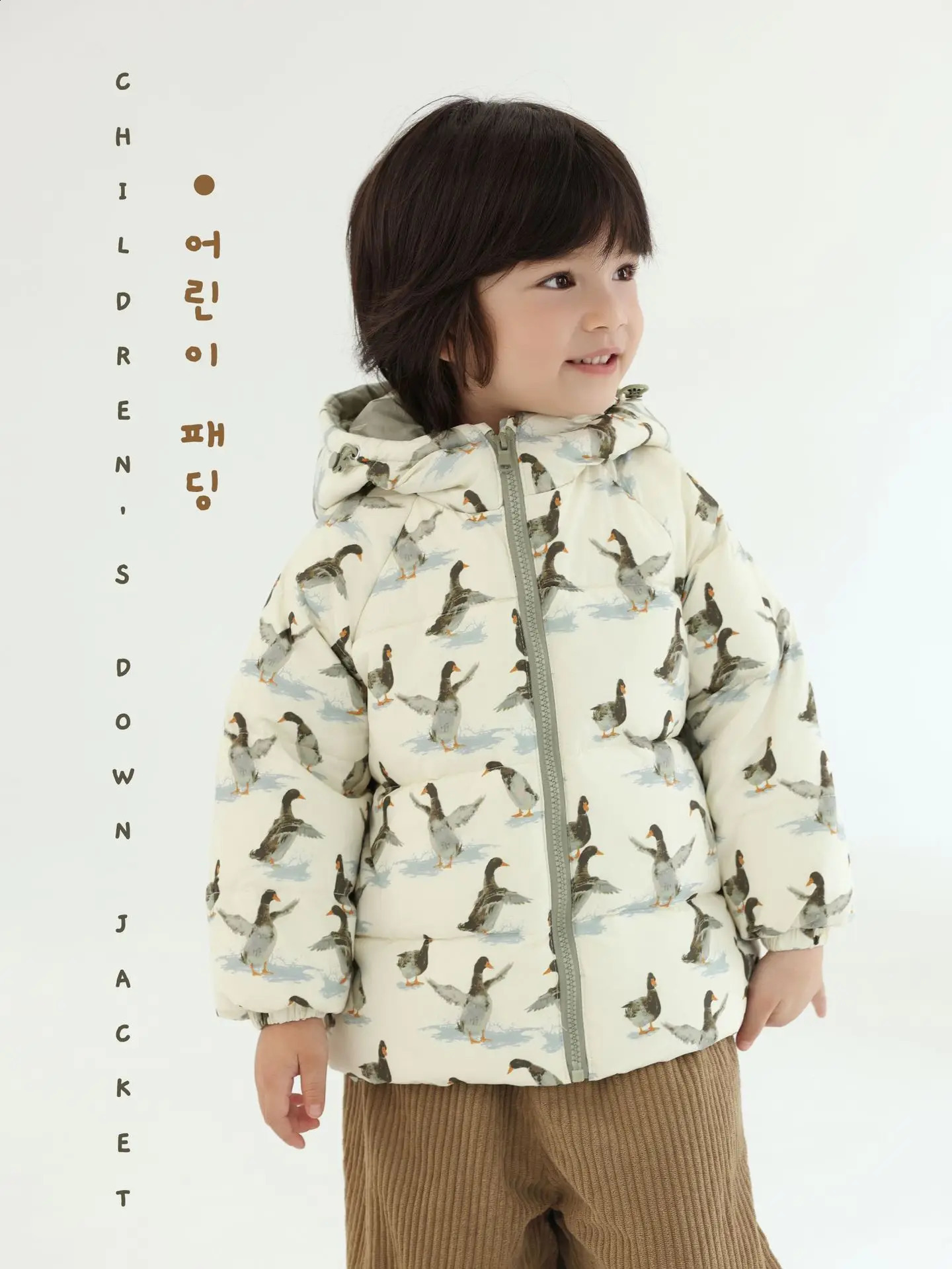 Winter Children Girl Down Jacket Cartoon Rabbbit Thicken Warm Baby Kid Zipper Snowsuits For Girls 16Y Infant Hooded Parka 240905