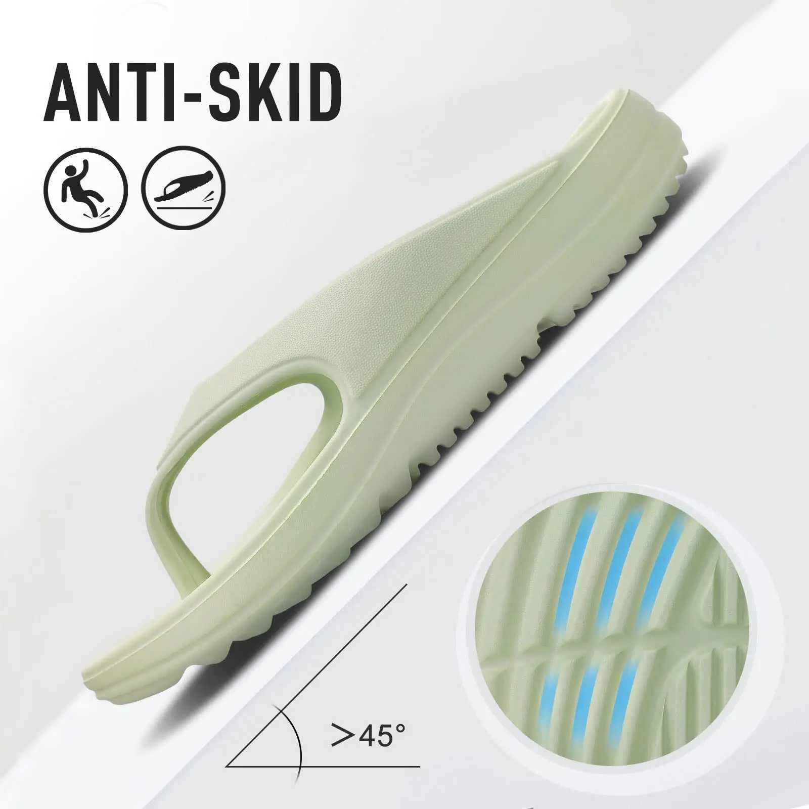 Kidmi Orthopedic Women Flat Sandals Home Womens flip flop Summer Outdoor Beach Slippers EVA Cloud Slippers Antiskid Ladies Shoe M240914