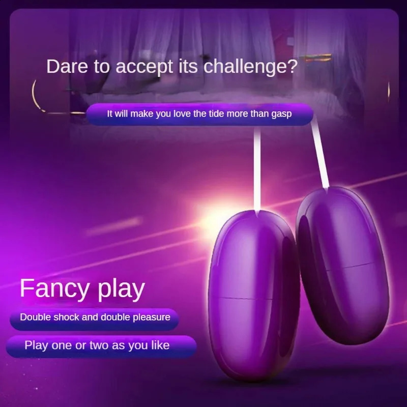 USB Double Vibrating Egg Flirting Egg Adult Products for Women Mute Strong Vibration USB Double Sex Toy G Spot Love Egg Adult 240904