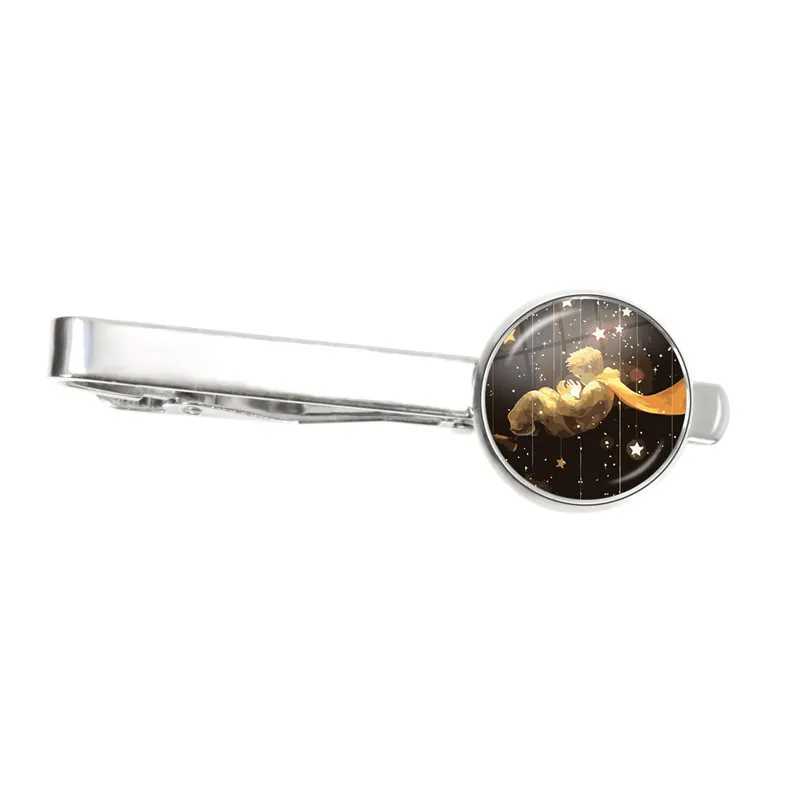 The newly arrived Little Prince circular tie clip in 2021 Little Prince jewelry glass dome fairy tale tie clip W240914