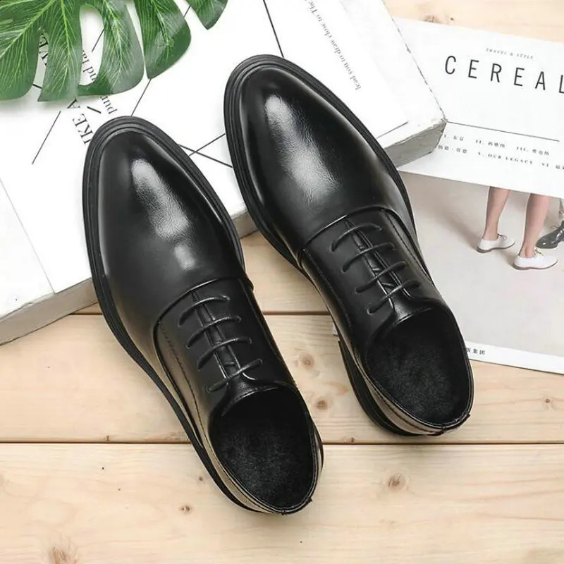 Dress Oxford Business Office Pointed Black Brown Lace Mens Formal Wedding Shoes 569 241030
