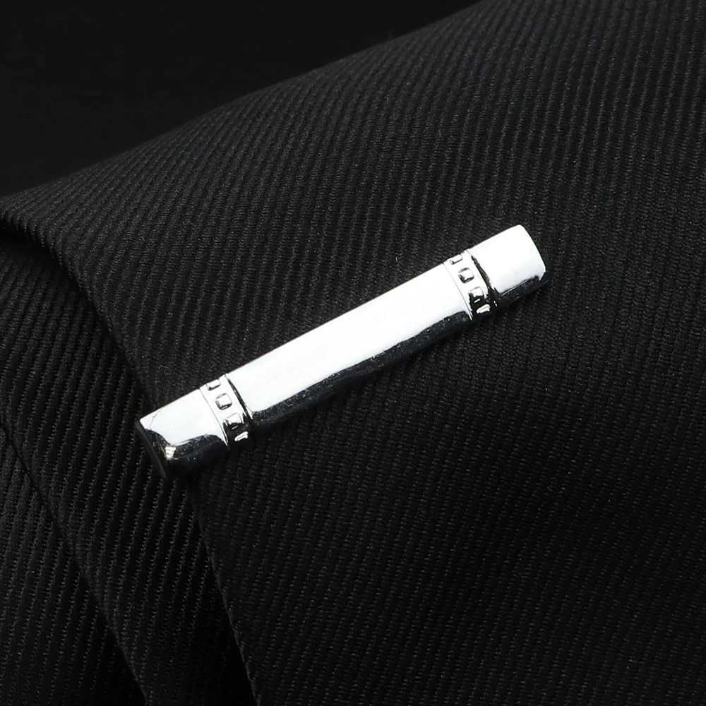 New tie clip mens bright chrome stainless steel metal necklace bar dress shirt tie pin for wedding tie clip mens accessories W240914