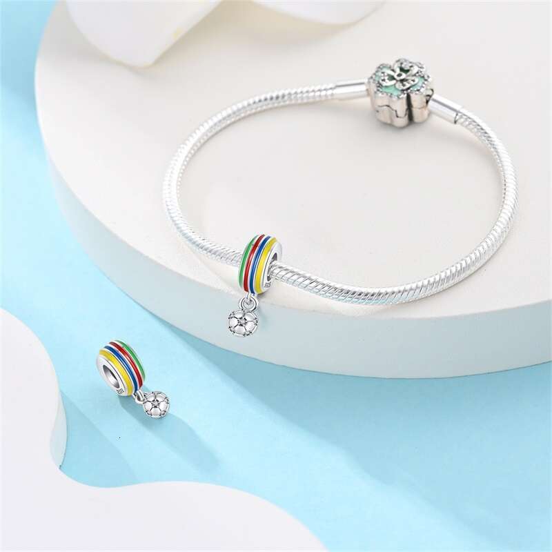 925 Sterling Silver Bunting Owl Ocean Beach Charms Beaded Pendant Fit Bracelets Fine DIY Jewelry Summer Gift