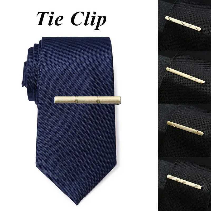 Mens matte tie clip metal copper bar buckle practical necklace accessories fashionable mens classic tie clip pin jewelry W240914