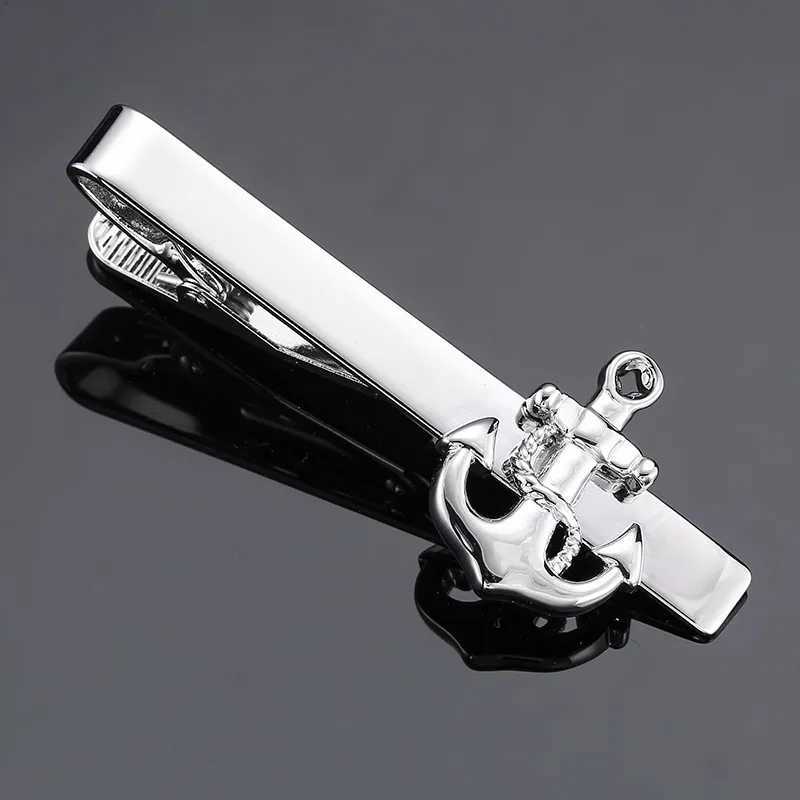 High end mens tie clip jewelry luxury classic matte tie strip mens jewelry simple brushed smooth high-quality tie pin gift W240914