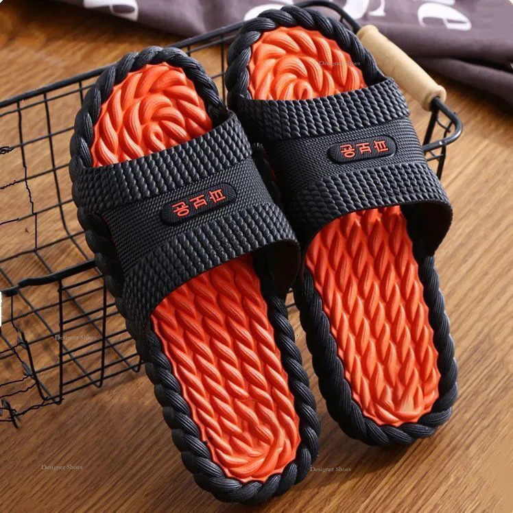 Odor Anti Slip Resistant Massage Sandals, Bathroom Couple Slippers, Plastic Home Shoes, Men's And Women's Slippers pers, pers