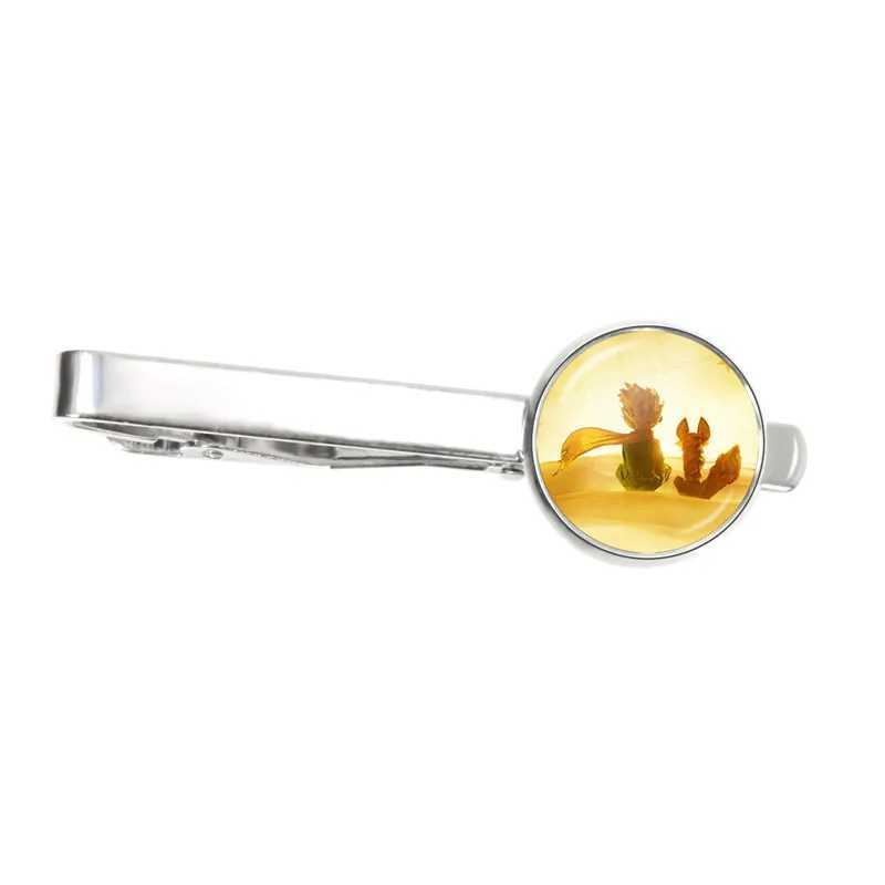 The newly arrived Little Prince circular tie clip in 2021 Little Prince jewelry glass dome fairy tale tie clip W240914