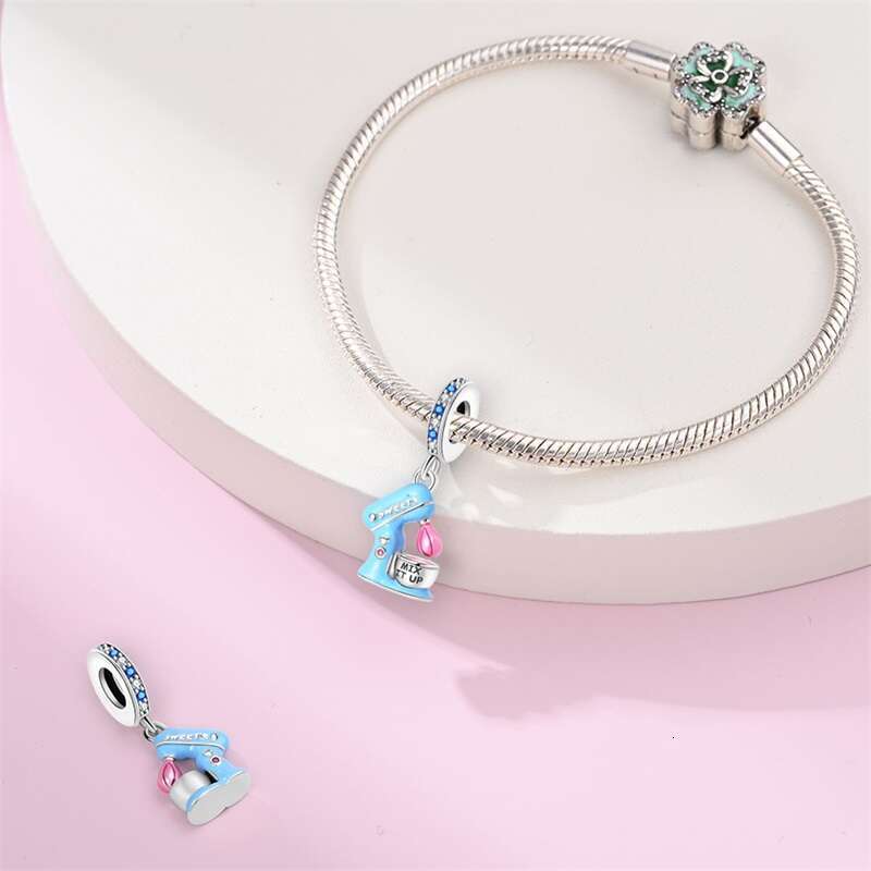925 Sterling Silver Charm Fit Original Charms Bracelet Tailor Sewing Machine Pendant Beads DIY Jewelry Gift 2024 New