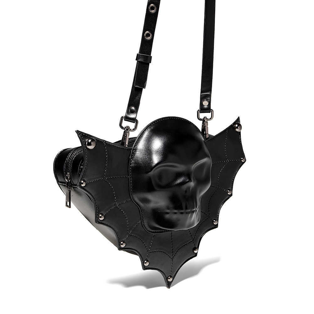 CMM Halloween Skull Punk Womens Shoulder Bag Gothic Dark Crowd Design
