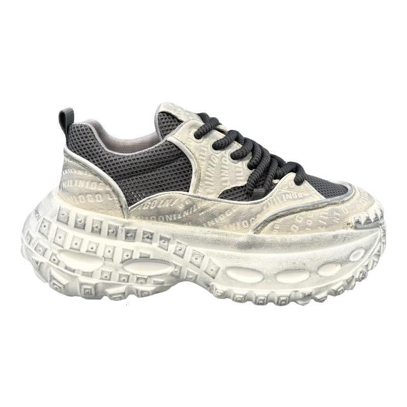 Ddmybear Autumn New Men's With Lightweight And Versatile Tire Soles, Height Increasing Sports Breathable Casual Shoes, Dad Shoes Chinese Brand Sh