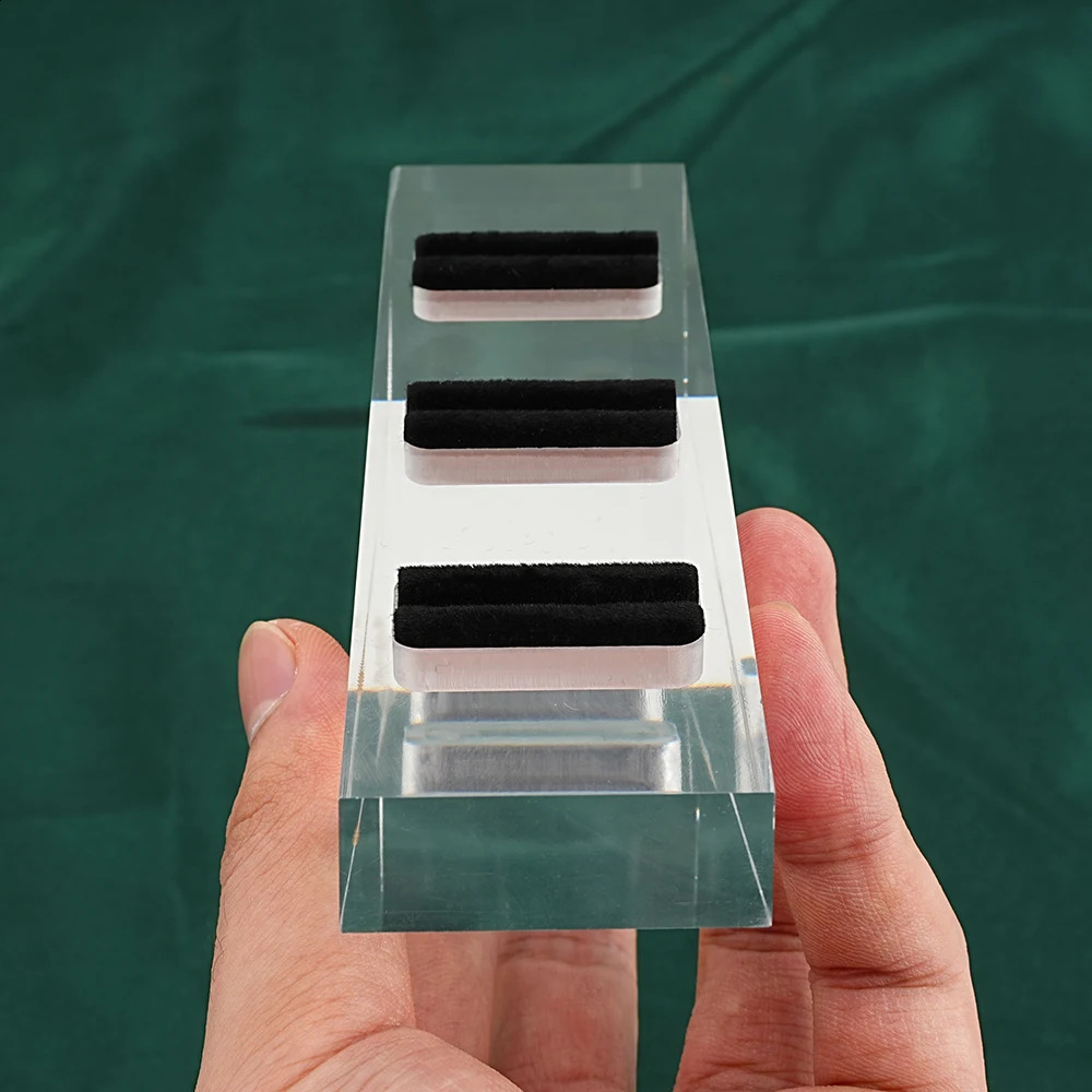 Clear Polished Acrylic Piercings Jewelry Display Stand Holder Showcase with Black Velvet 3/4/8/16 Holes Earrings Display 240910