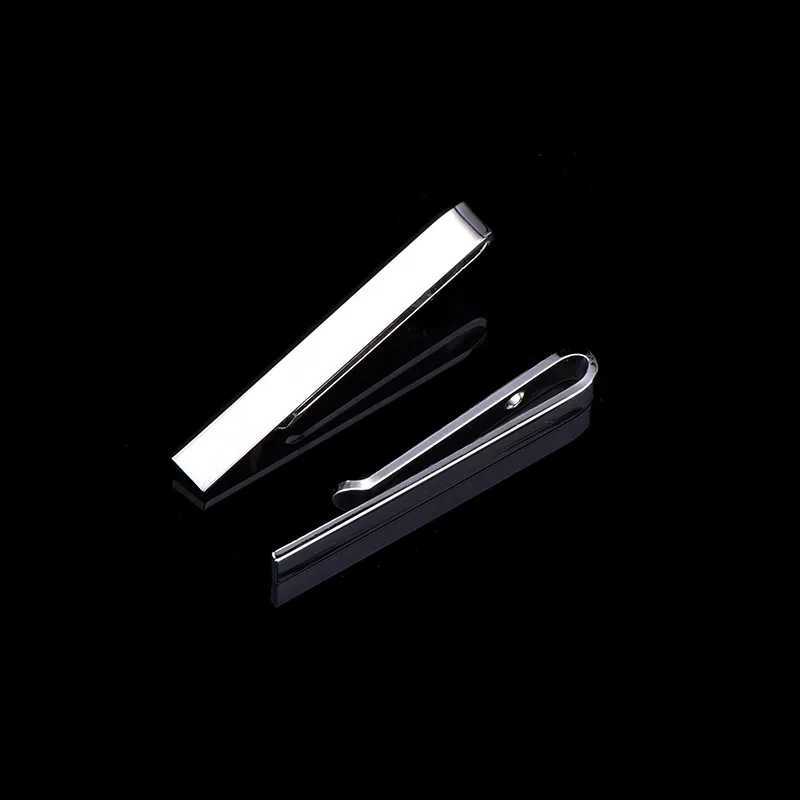 Customized DIY Name Pattern Metal Silver Tie Clip Mens Wedding Tie Clip Mens Tie Buckle W240914