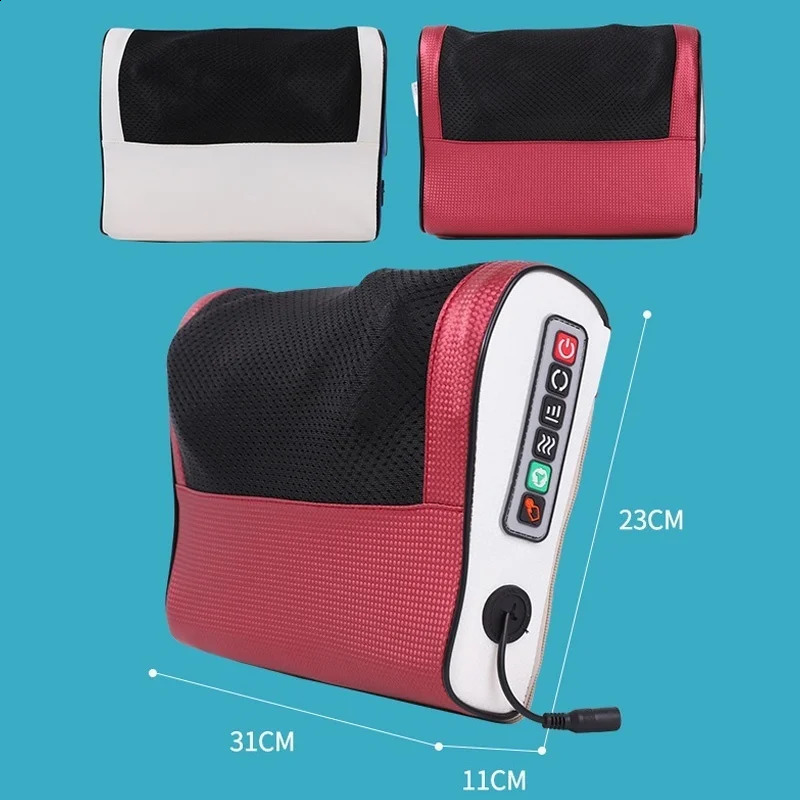 Electric Cervical Massage Pillow Tool Body Heating Kneading Massage Neck Tui Na Neck Back Neck Massager ForShoulder 240914