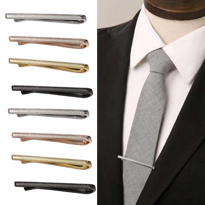 Mens Tie Clip Fashion Simple Bar Buckle Necklace Accessories Buckle Tie Pin Daily Business Wedding Ceremony Tie Clip Pin W240914