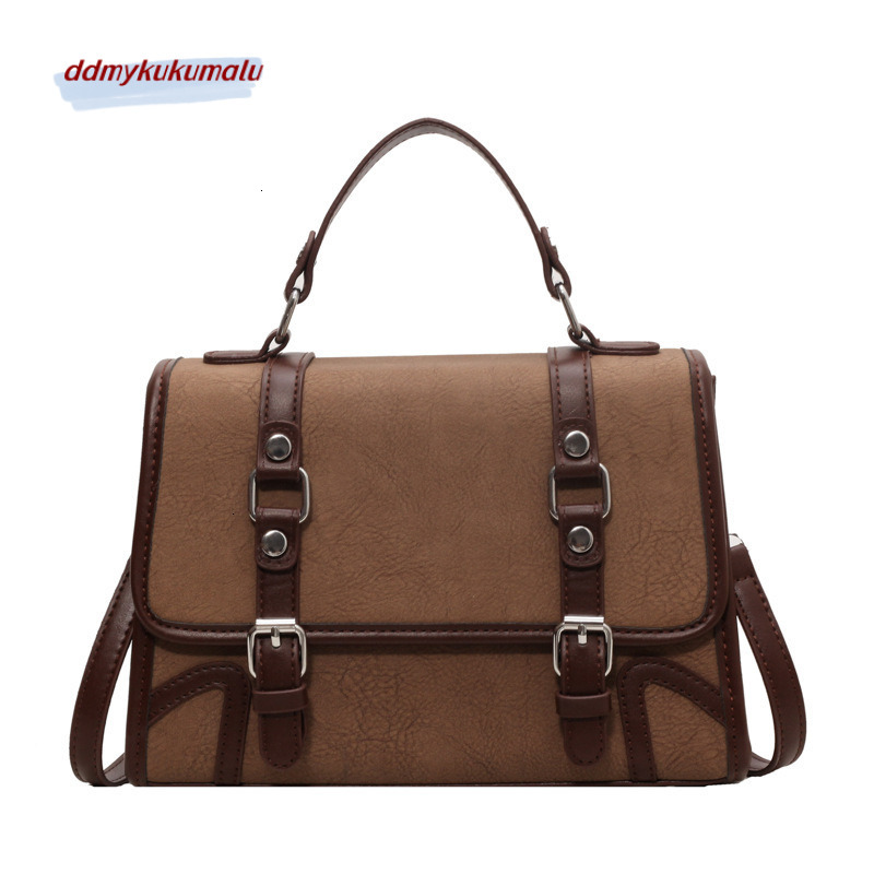 Fashionable frosted British small square 2023 autumn and winter new style versatile women's crossbody bag H7.16#36 ddmykukumalu
